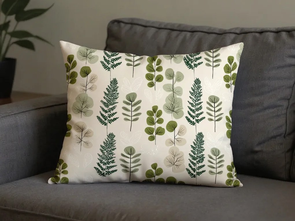 Husa pentru perna din microfibra SCANDI NATURE 50x70 cm, verde