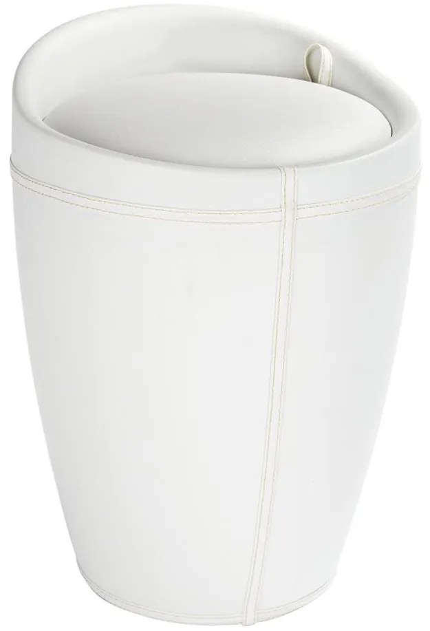 WENKO 21773100 - Taburet CANDY, 36 x 50,5 cm, alb/negru