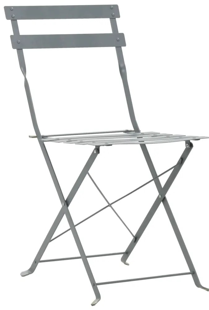 Set pliabil din 3 piese din metal Culoare gri, METALLI