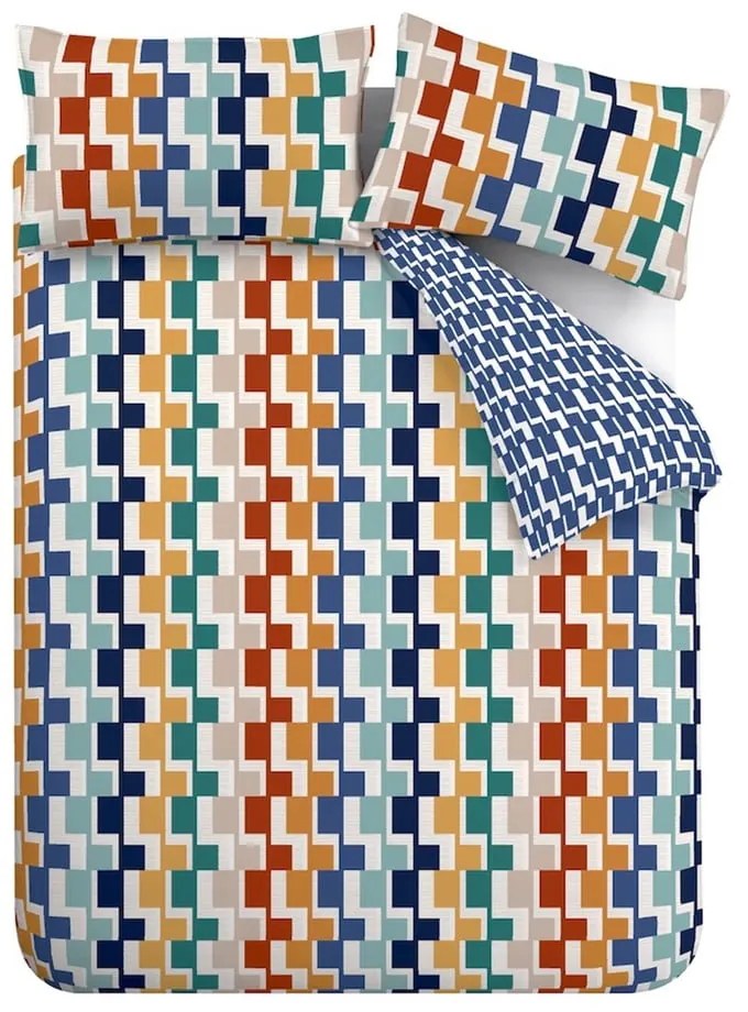Lenjerie de pat pentru pat dublu 200x200 cm Bryson Geo – Catherine Lansfield