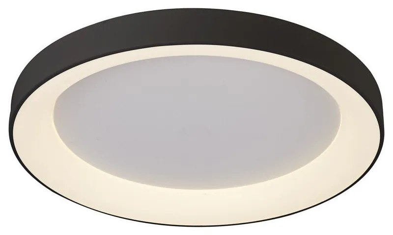 Plafoniera LED cu telecomanda design circular NISEKO II Black 78cm