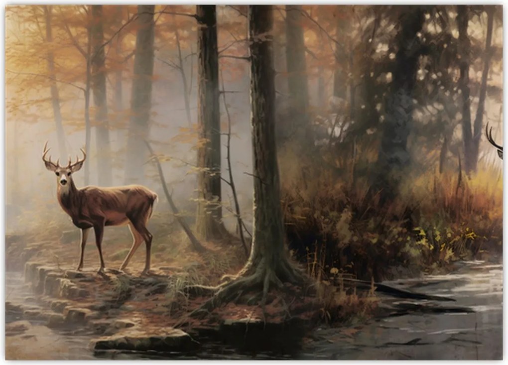 Tablou - Vintage pictura wildlife (70x50 cm)