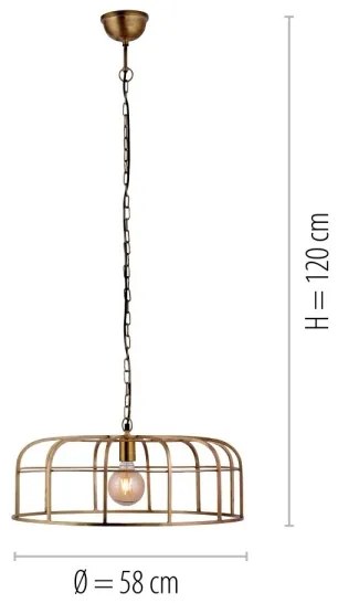 Lustră pe lanț AMIR 1xE27/25W/230V Leuchten Direkt 11493-60