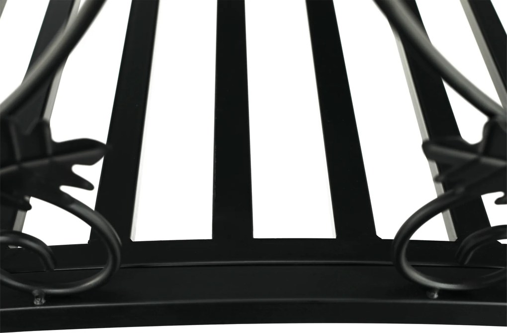 Pod decorativ de grădină, metal negru, RENAL
