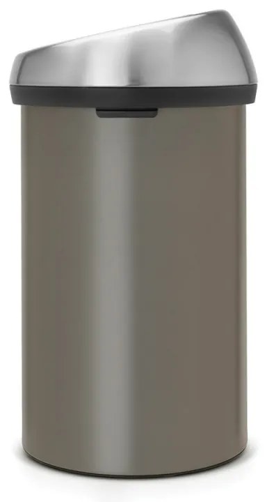 Cos de gunoi Brabantia Touch Bin 647249, 60 L, Deschidere lina si silentioasa, Gri