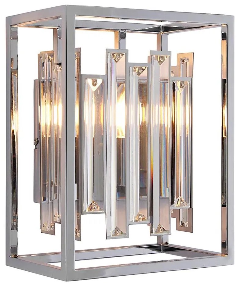 Aplica de perete ACADIA Endon 81932, 1xE14/40W/230V, crom lucios