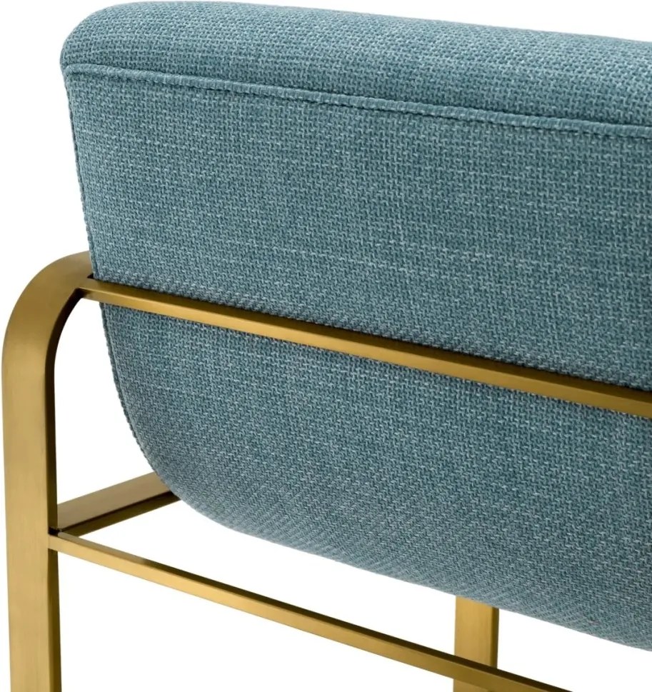 Scaun de bar elegant design LUX Counter Olsen, scalea blue