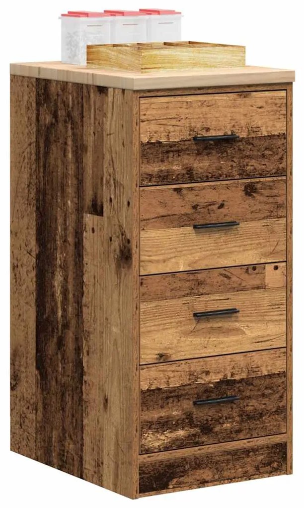 vidaXL Dulap depozitare garaj lemn vechi 40x51x85 cm lemn masiv de pin