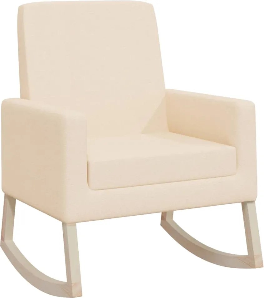 vidaXL Scaun balansoar, crem, material textil