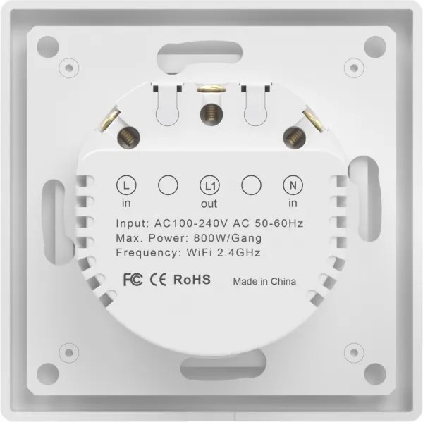 Immax NEO 07549L - Întrerupător SMART cu un buton, 230 V