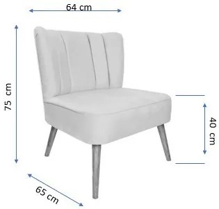 Fotoliu, Lemn Solid, Moon River, Galben Mustar