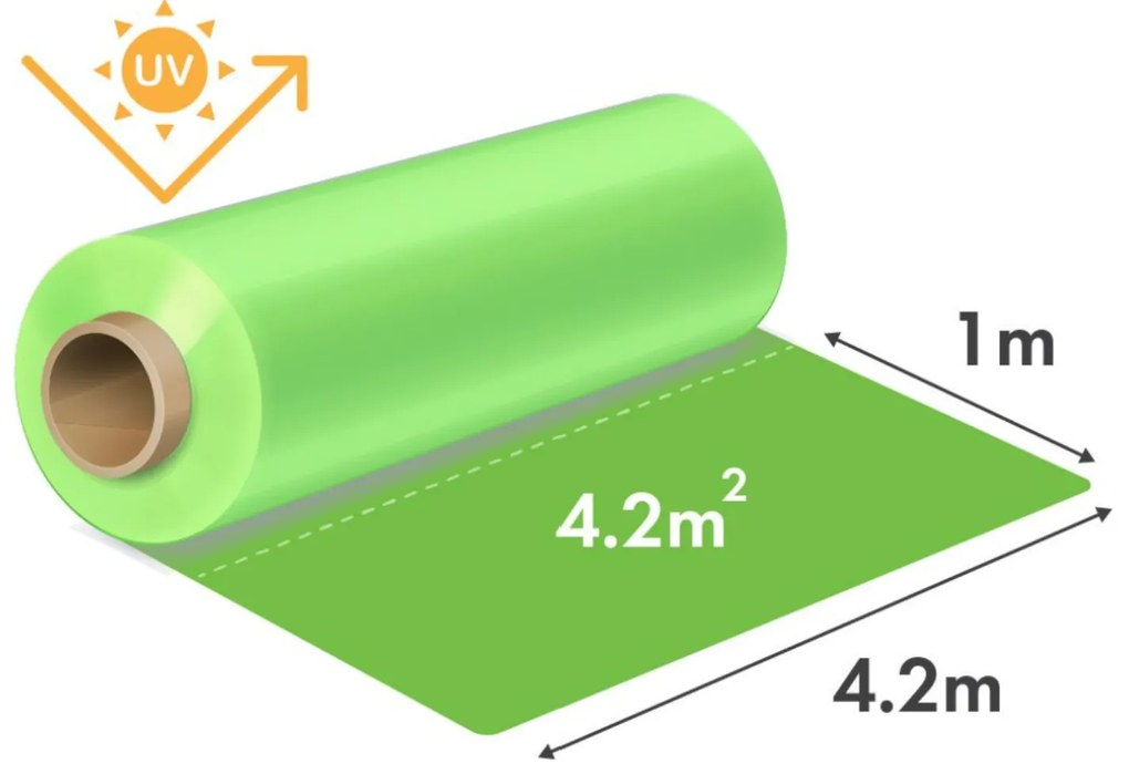 Folie solar 150 microni- latime 4,2 m