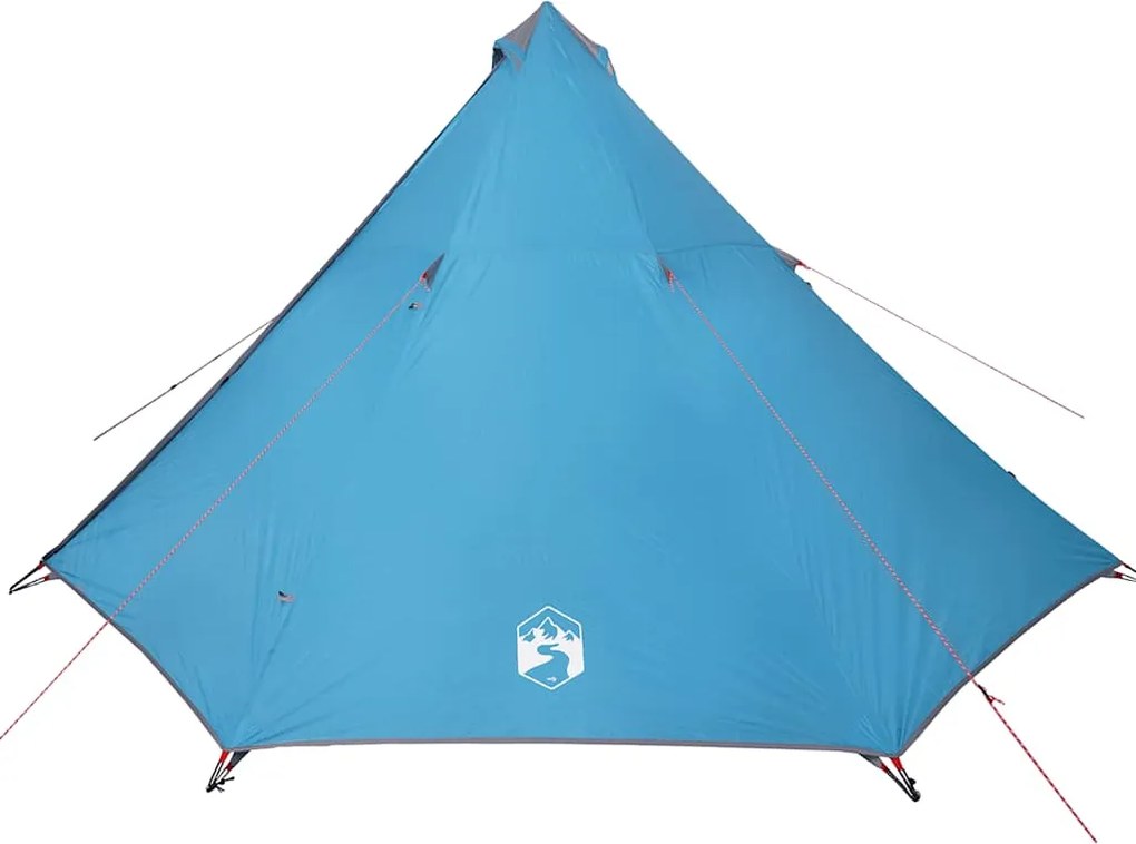 vidaXL Cort de familie Tipi pentru 8 persoane, albastru, impermeabil