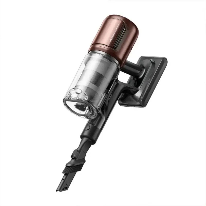 Aspirator vertical Dreame Essential V30 VVV21A, 880 W, 30 000 Pa, 90 min, 0,6 l, HEPA H14, OmniX™ 2.0, Recunoastere a tipurilor de murdarie, Pliabil, Negru/Bronz