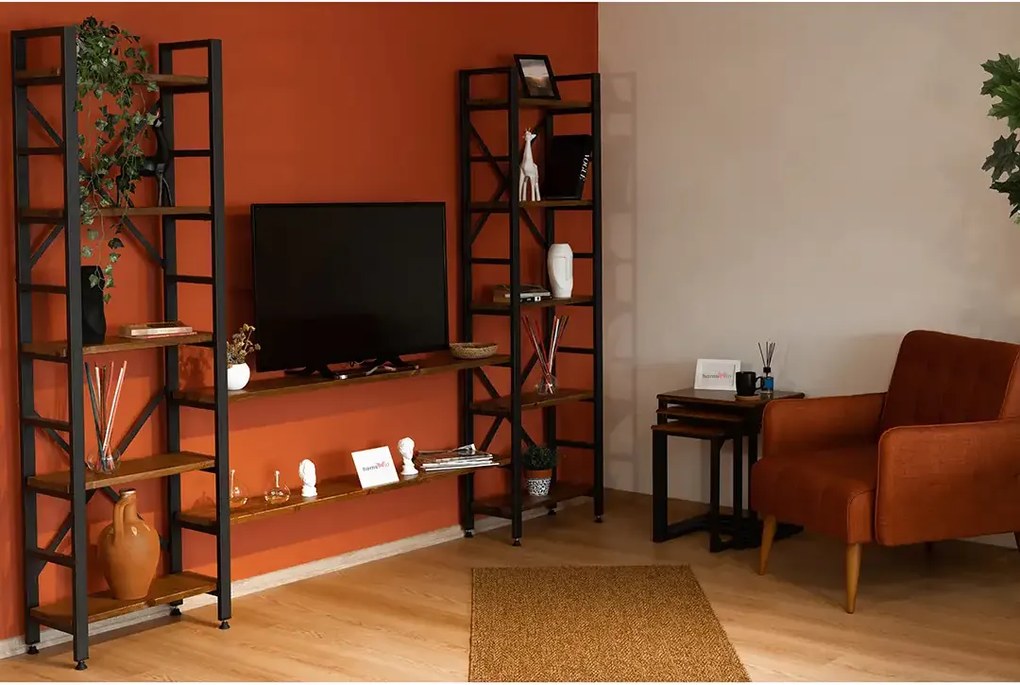 Biblioteca ,solid wood,lemn, seria A-620,Homs,258x27x185 cm ,630327