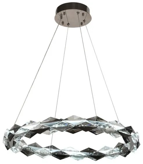 Lustră LED dimabilă pe cablu LED/40W/230V 3000-6500K crom + telecomandă