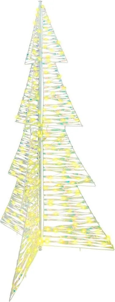 vidaXL Brad de Crăciun cu 240 LED Alb cald 180 cm PET