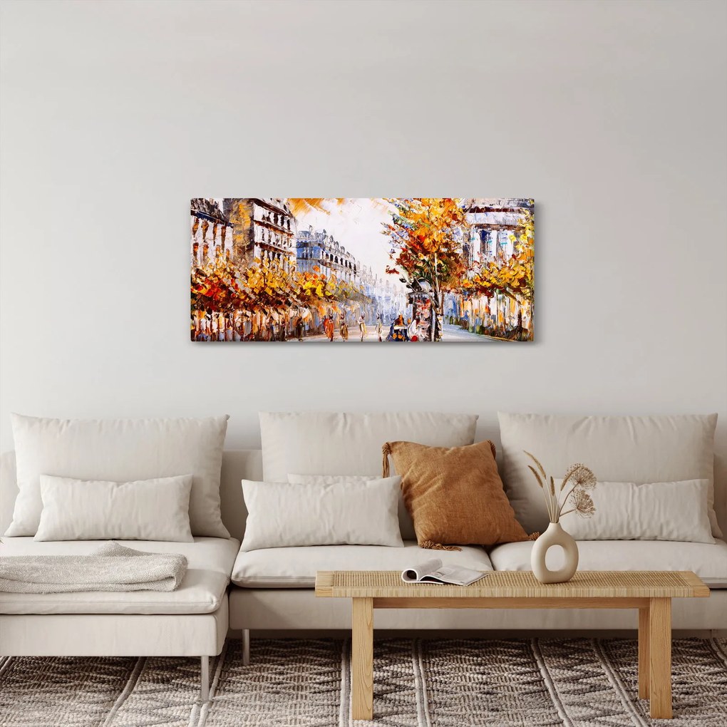 Tablou - Strada din Paris (120x50 cm)