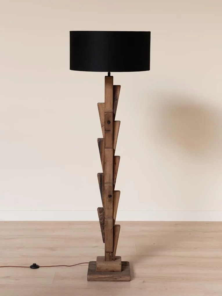 Lampadar din stejar reciclat, H172 cm, "Roots"