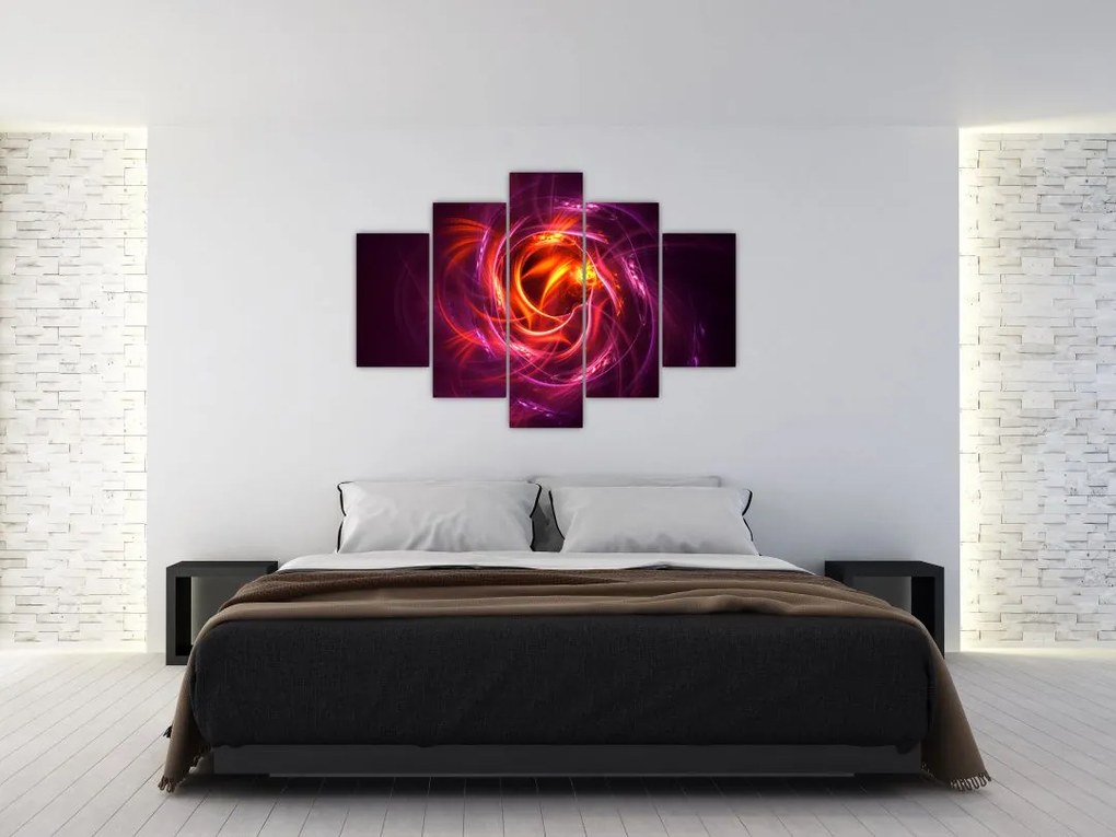 Tabloul cu abstracțiune modernă care luminează (150x105 cm)