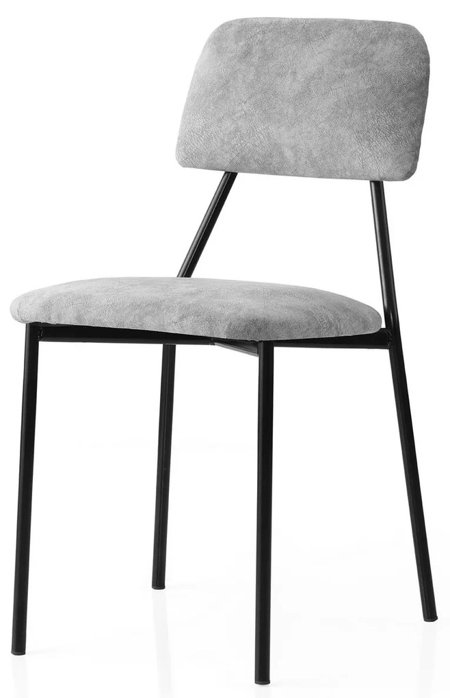 Set 4 buc. scaune bucătărie Moncici (gri). 1127584