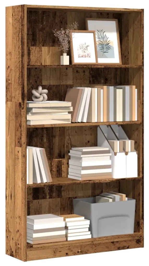 vidaXL Bibliotecă, lemn vechi, 80x24x143 cm, lemn prelucrat