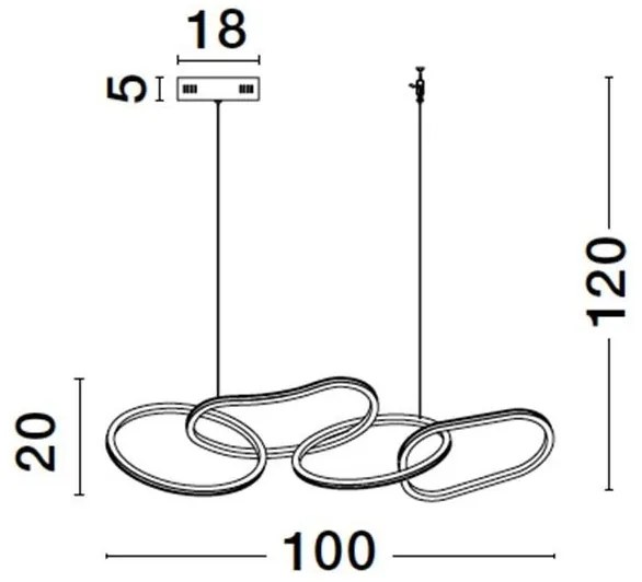 Lustra LED suspendata design modern GIRISH 50W