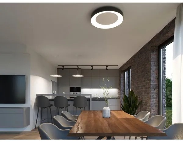 Plafonieră LED BELLA LED/40W/230V 3000/4000K neagră LED2