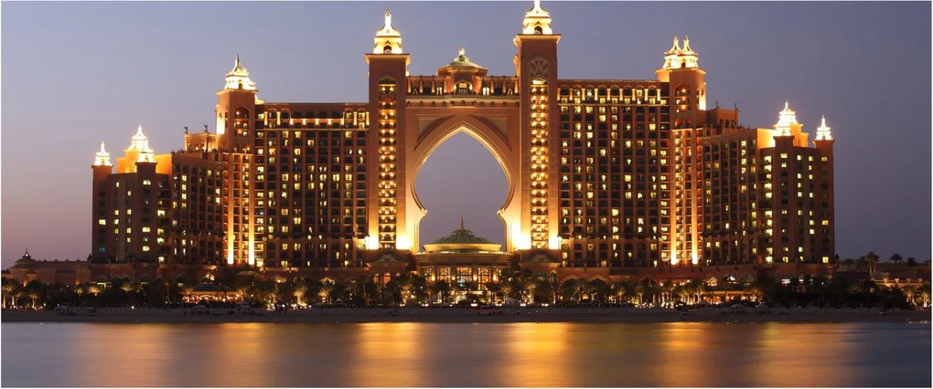 Tablou construcției în Dubai (120x50 cm)