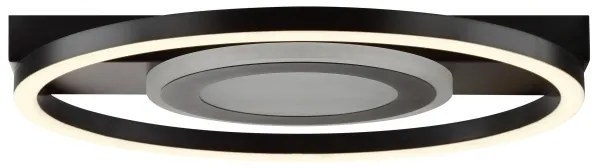 Brilliant MAUREEN plafonier LED RGBW dimmabil 20W/230V 3000-6500K negru + telecomandă