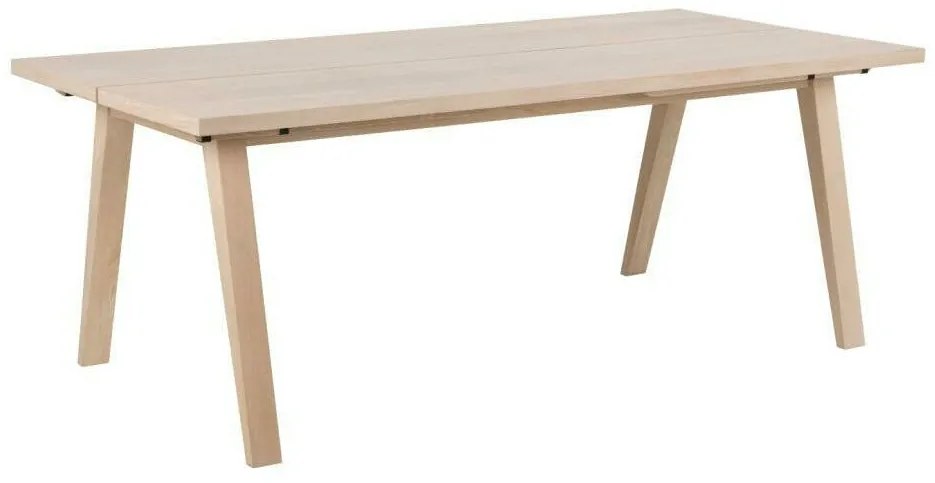 Set de mese Oakland 72875x95x200cm, Numărul de locuri: 4, Unghiular, Lemn: Cauciuc, Stejar