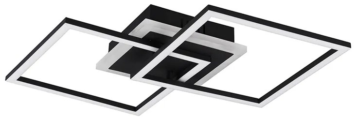 Plafoniera de design neagră cu LED integrat cu reglare a luminozității în 3 trepte - Veni