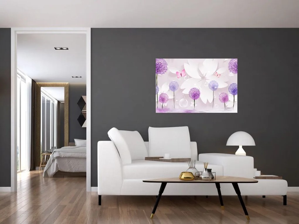 Tablou - Pe râul florilor (90x60 cm)
