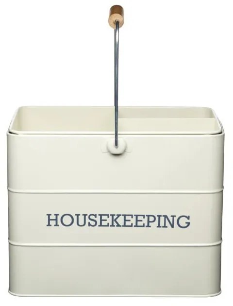 Suport metalic depozitare produse de curățenie Kitchen Craft Living Nostalgia, crem