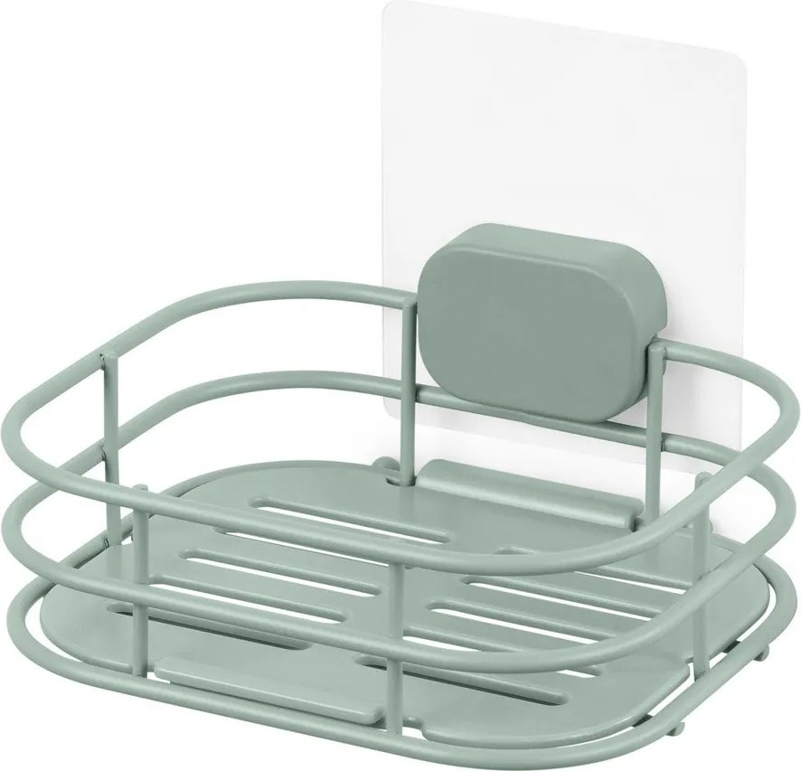 Savonieră verde-mentă autoadezivă din metal Grena – Compactor