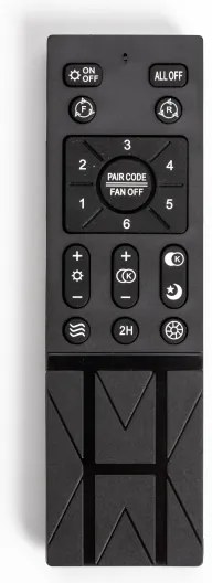 Plafonieră LED dimabilă cu ventilator Brilagi RONDA LED/48W/230V negru + telecomandă