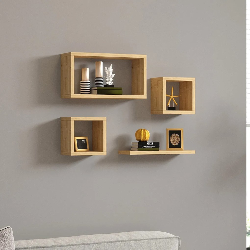 Raft Babi Sapphire Oak, 4 bucăți