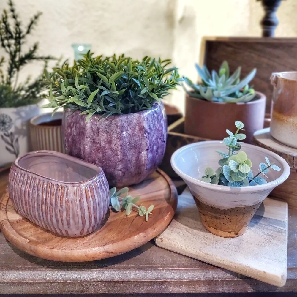 Platou rotund Robust din lemn de acacia 27 cm