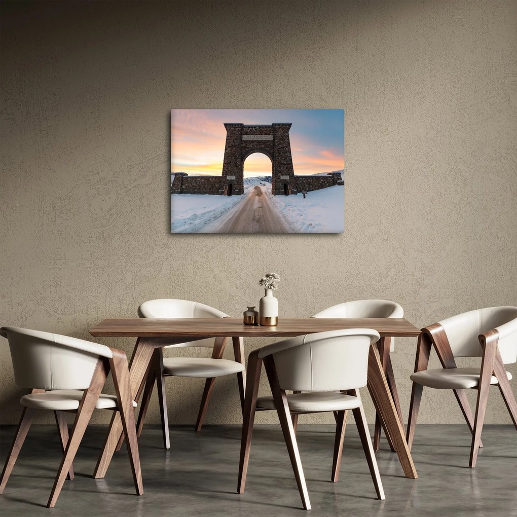 Tablou cu poarta, Yellowstone (70x50 cm)