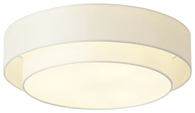 Plafonieră modernă albă 50cm cu 3 lumini - Drum Duo