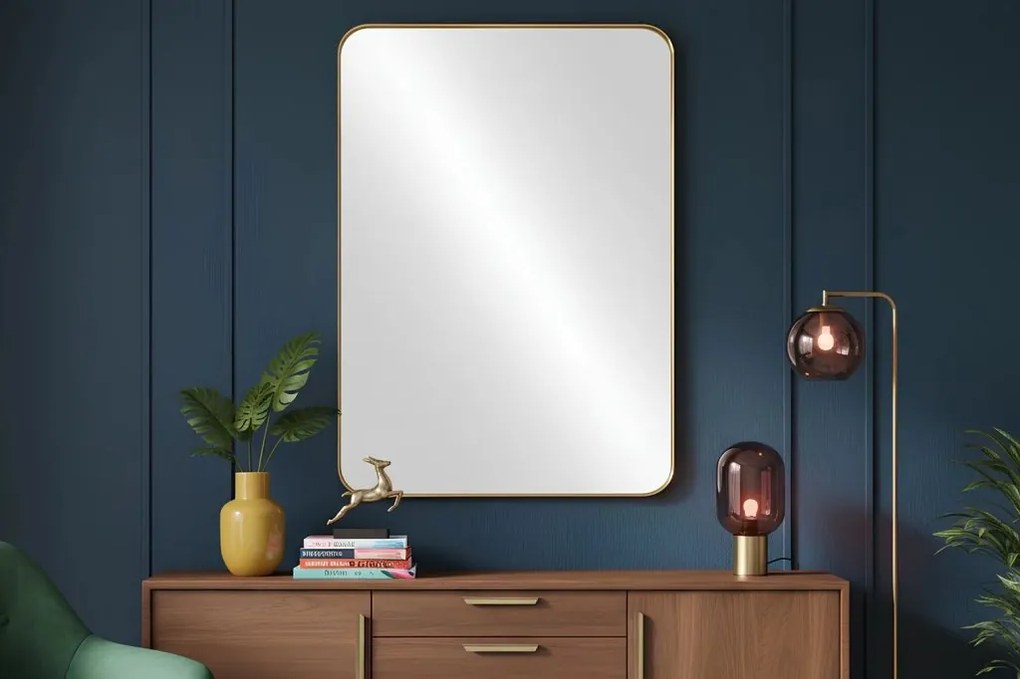 Oglinda de perete AMSTERDAM 100cm auriu