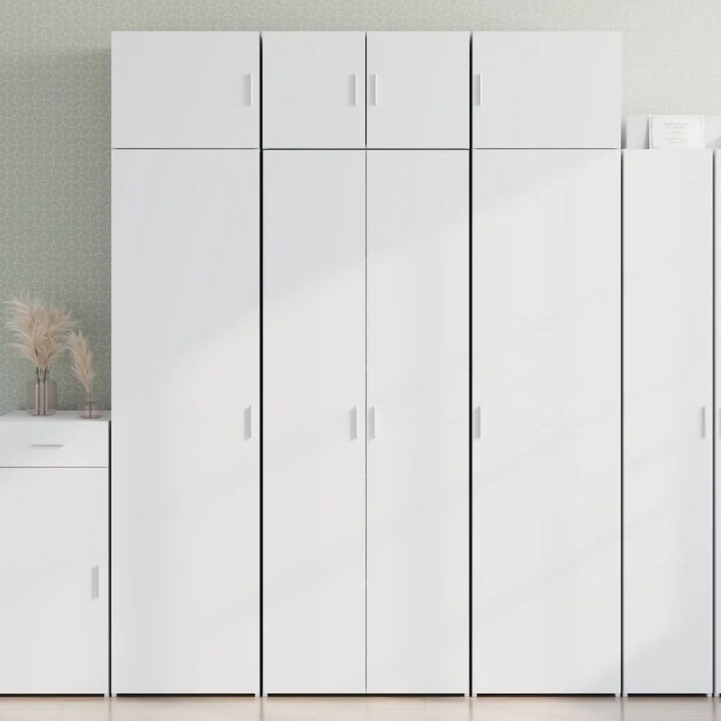 vidaXL Dulap înalt, alb, 70x42,5x185 cm, lemn prelucrat
