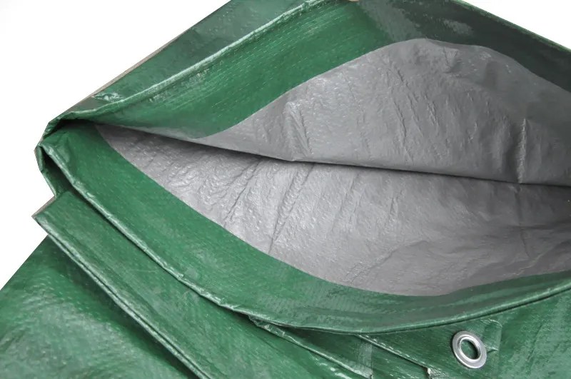 Prelată verde - argintiu 20x20 m 130 g/m2