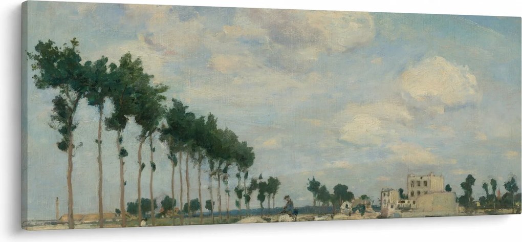 Tablou - Johan Barthold Jongkind, The Towpath, reproducere (120x50 cm)