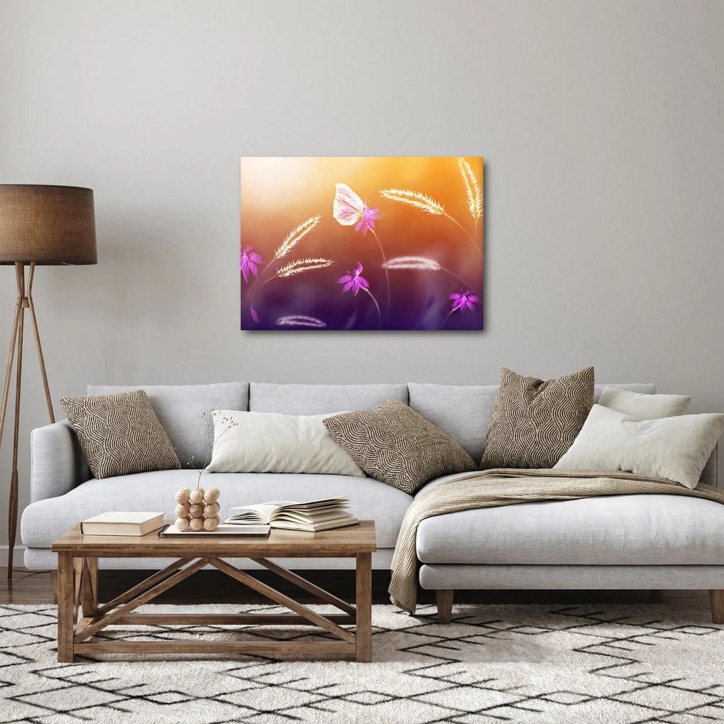 Tablou - Fluture roz (70x50 cm)