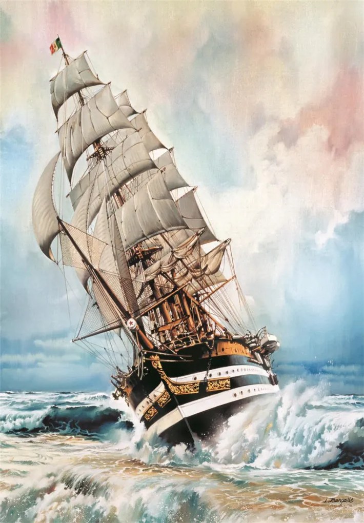 Vehicul Amerigo Vespucci Puzzle Compact cu 1000 piese Clementoni