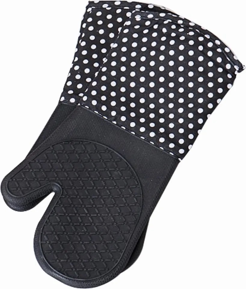 Mănuși de bucătărie din silicon - 2 bucăți în set, WENKO, negru