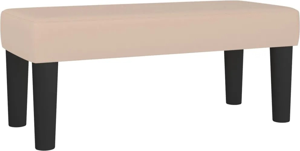 vidaXL Bancă, cappuccino, 70x30x30 cm, piele ecologică