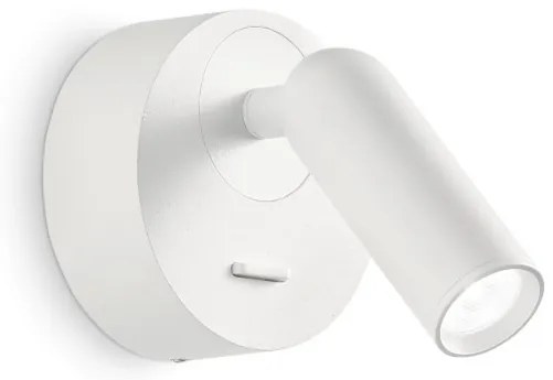 Aplica moderna cu spot LED directionabil BEAN ROUND AP alba