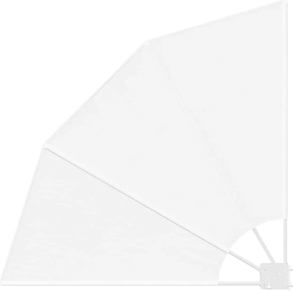 vidaXL Ecran de intimitate pentru balcon Alb 115 x 115 cm Poliester